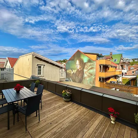 キャンプ場 Gjestehuset Borggata 18